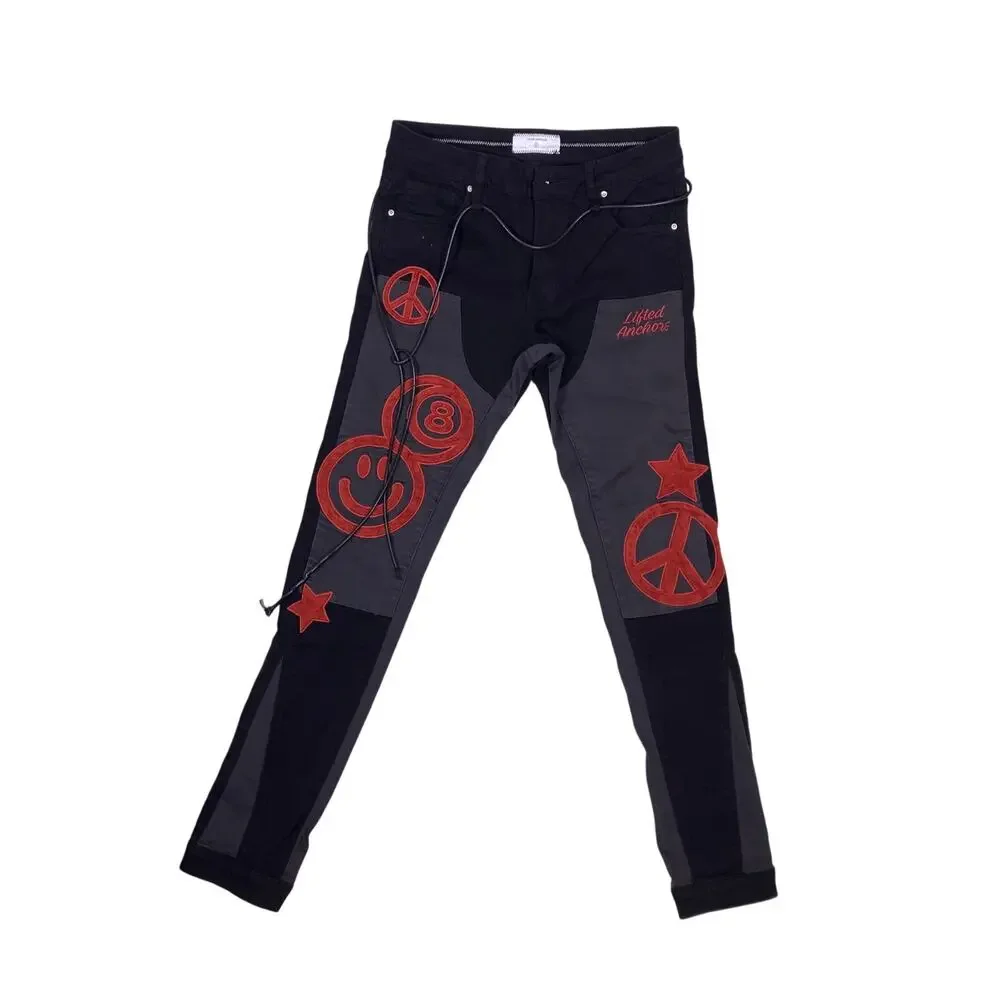 NWT Lifted Anchors Boutique Black‎ Jeans Women’s Size 30 Grunge Emo Streetwear